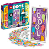 LEGO DOTS Message Board 41951 DIY Arts & Crafts Kit, Customizable Letter Board with Colorful Tiles for Kids Ages 6-10 LEGO