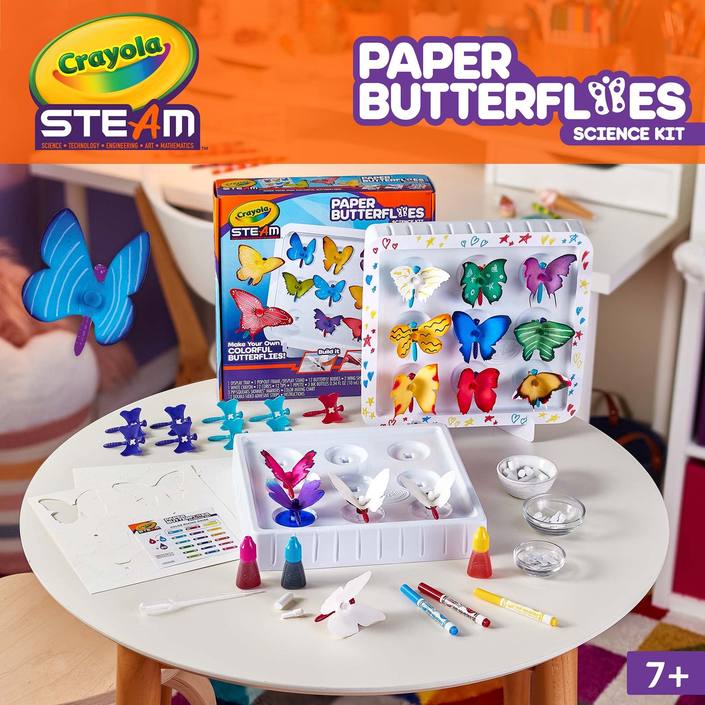 Crayola Paper Butterfly Science Kit, STEAM Toy, Gift for Kids, Ages 7, 8, 9, 10 - WoodArtSupply