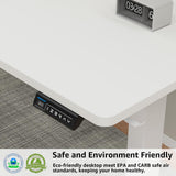 MOUNTUP 𝟓𝟓 𝐱 𝟐𝟖 Inches Electric Height Adjustable Standing Desk, Sit Stand Desk with Memory Controller, Ergonomic Stand Up Desk for Home Office with MOUNTUP