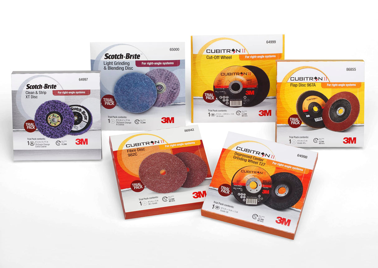 Scotch-Brite Light Grinding and Blending Disc, TN Quick Change, Heavy Duty Coarse, Aluminum Oxide, 4 1/2 in, 10/Case, Single Pack 3M