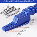 2 Pcs Nail Holder for Hammering, Plastic Pliers, Finger Safe for Hammer Nails in Slip Joint Pliers, Finishing Nails Pliers Keeps Fingers Safe, Basic Dreyoo