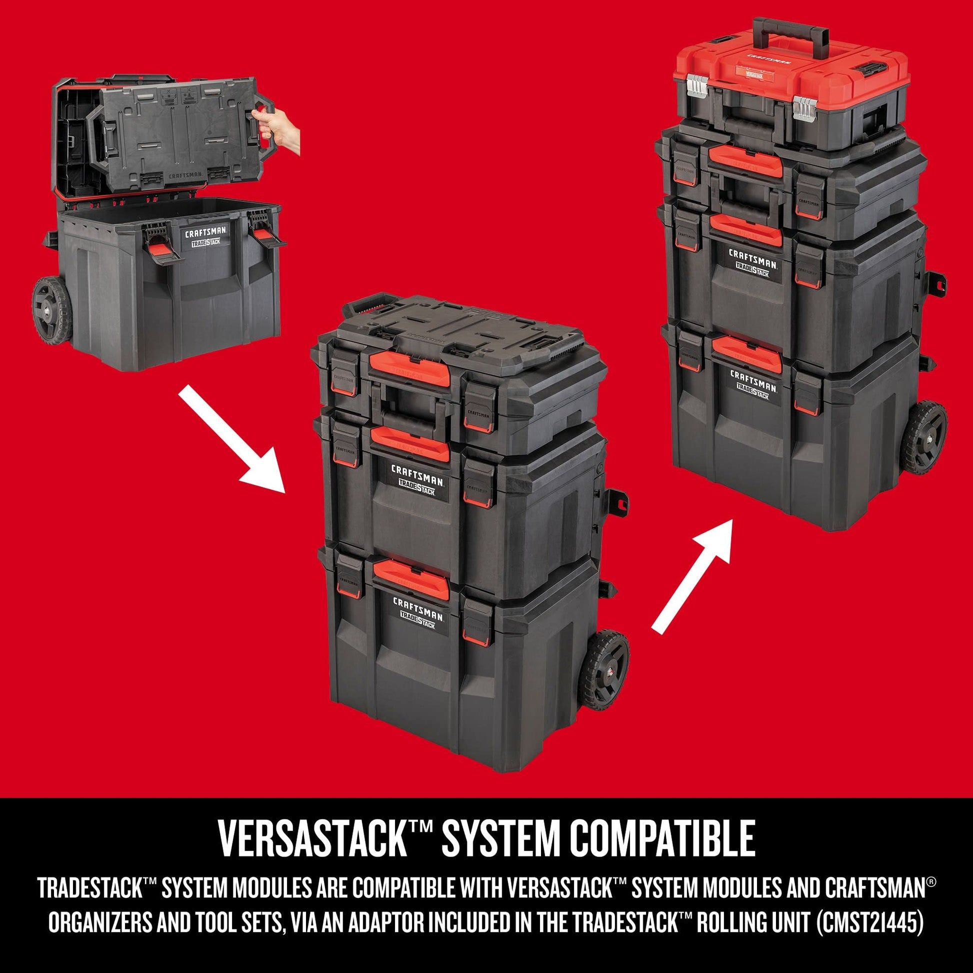 CRAFTSMAN TRADESTACK Tool Box, Tool Organizer, Drawer Unit (CMST21404) - WoodArtSupply