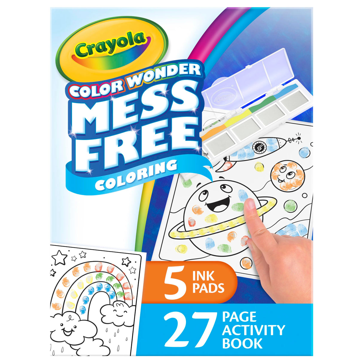 Crayola Color Wonder Mess Free Fingerprint Ink Painting Activity Set, Finger Painting Alternative, Unique Holiday Gift for Kids, 3+ Crayola
