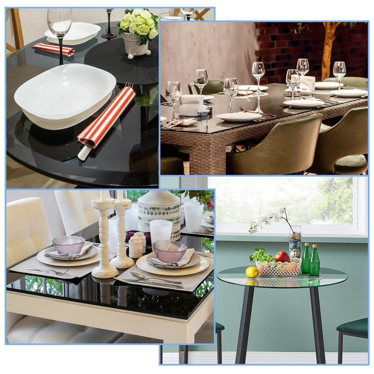 40PCS 25mm Glass Table Top Bumper, Anti Slip Pads Rubber Glass Table Top Grippers Silicone Rubber Pads Non-Adhesive Clear Cushioning pad for Dining, Teaaha