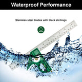 Nortools Combination Square Carpentry Tools with Metal-Body, Stainless Steel Blade Ruler, Accurate Woodworking Measure Square with Carpenter NORTOOLS