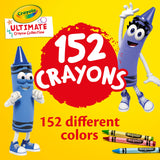 Crayola Ultimate Crayon Box Collection (152ct), Bulk Kids Crayon Caddy, Classic & Glitter Crayons, Gifts, Ages 3+ Crayola