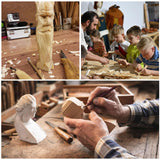 FVIEXE 3PCS Basswood Carving Blocks, 6x3x3 Inch Whittling Bass Wood Blocks for Wood Carving Unfinished Wood Blocks for Crafts Wood Carving Wood Set FVIEXE