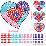 Valentines Day Gift for Kids, Valentine's Day Arts and Crafts, Sun Gemmers Art Crafts Suncatcher Kits for Children Teenagers Kids at 6-8, DIY Diamond chiazllta
