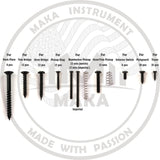 MAKA Guitar Screw Kit Assortment with Custom Acrylic Storage Box for Electric Guitar Bridge, Pickup, Pickguard, Tuner, Switch, Neck Plate, with M MAKA