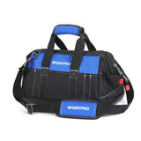 WORKPRO 16-inch Wide Mouth Tool Bag with Water Proof Molded Base WORKPRO