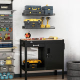 Ultrawall Wall Mounted Shelf for Garage, 2 Pack 23.5inch x 12inch Metal Shelf Rack, Heavy-Duty Wall Shelves Suitable for Shop, Shed, Garage Storage Ultrawall