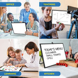 Small Monthly Calendar Dry Erase Whiteboard for Wall, 16in x 12in Magnetic Dry Erase Board, Hanging Double-Sided White Board, Portable Board for ABERLLS