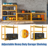 REIBII 40" W Garage Shelving Heavy Duty Garage Storage Shelves Load 2200LBS Adjustable Metal Shelving Unit Heavy Duty Shelving for Garage Shelves REIBII
