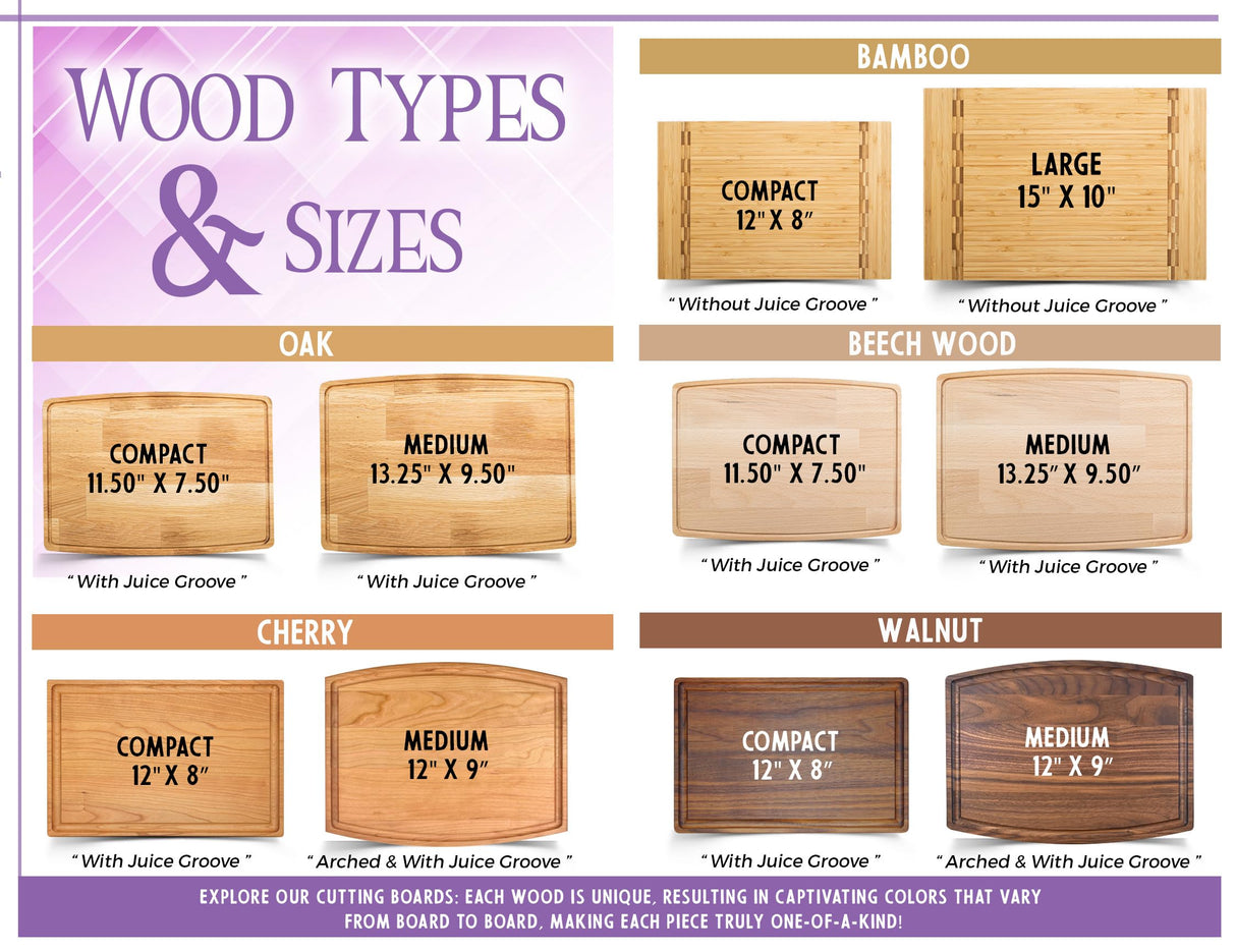 Tayfus Personalized Cutting Boards for Men - Customized Wood Meat Boards for Grill Masters - Unique Custom Gift Ideas for Father's Day, Christmas, Tayfus