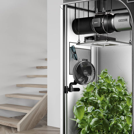 AC Infinity CLOUDRAY A6, Grow Tent Clip Fan 6” with 10-Speeds, EC-Motor, Weatherproof IP-44, Manual Swivel, Quiet Hydroponics Circulation Cooling AC Infinity