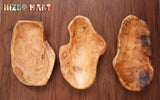 HIZBO MART Root Wood Serving Dish,Vintage Wooden ring dish,Hand Carved Artworks(Art（The length 8.5~10inch) HIZBO MART