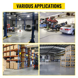 VEVOR Rolling Garage Stool, 300LBS Capacity, Adjustable Height from 24 in to 28.7 in, Mechanic Seat with 360-degree Swivel Wheels and Tool Tray, for VEVOR