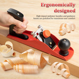 Dreyoo No.4 Adjustable Hand Planer with 2 Inch Replacement Blade, Wood Planer for Woodworking, Smoothing Bench Plane Jointer Plane for DIY Door Dreyoo