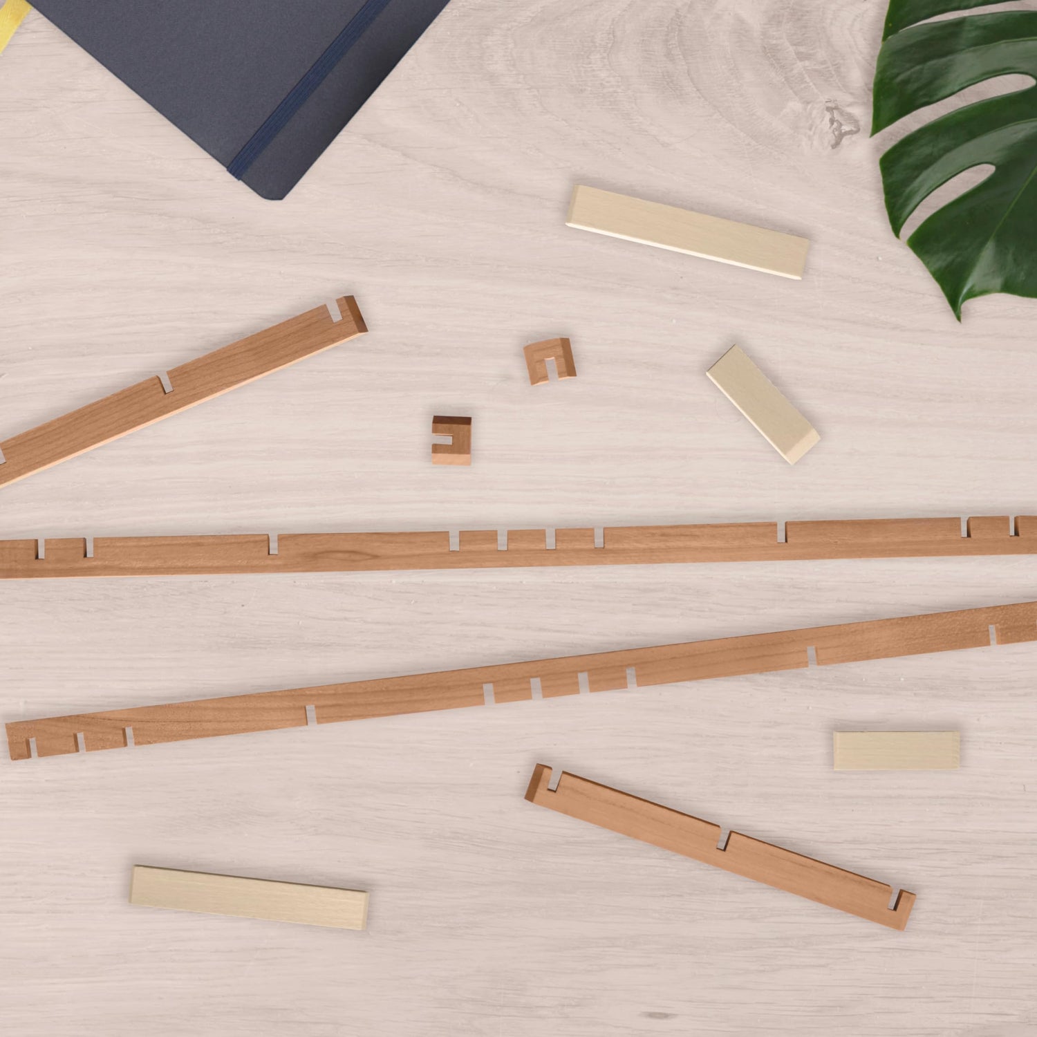 Hinoki Woodworks Kumiko DIY Kit Kakuasa-no-ha Pattern. Ready to Assemble Project with 154 Wood Pieces | Japanese Woodworking craftmanship | Wall Art Hinoki Woodworks