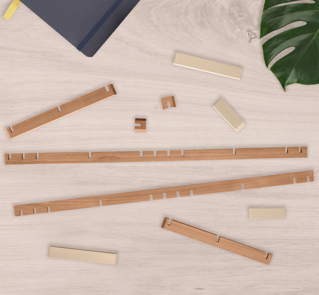 Hinoki Woodworks Kumiko DIY Kit Kakuasa-no-ha Pattern. Ready to Assemble Project with 154 Wood Pieces | Japanese Woodworking craftmanship | Wall Art Hinoki Woodworks