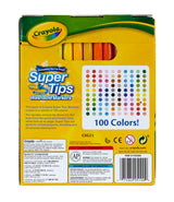 Crayola Super Tips Marker Set (100ct), Fine Point Washable Markers, Drawing Markers for Kids & Adults, Great for Thick & Thin Lines Crayola