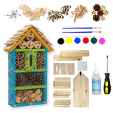 SparkJump Premium Bug Hotel Kit - DIY Solid Cedar Wood Craft Kit for Building Your Own Bee Hotel, Lady Bug House, or Mason Bee House - Educational SparkJump