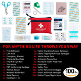 Protect Life First Aid Kit for Home/Business | HSA/FSA Eligible Emergency Kit | Hiking First aid kit Camping | Travel First Aid Kit for Car|Small Protect Life