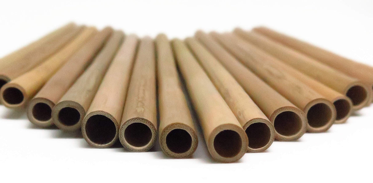 IA Crafts Bamboo Sticks, Bamboo Straws, Bamboo Stakes Craft Supplies, for Crafts and DIY, Natural Bamboo Color, 7.87” Long and 0.32"-0.40" in IA Crafts