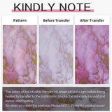 Infusible Transfer Ink Sheets for Cricut Mug Press,4x12 Inch Marble Sublimation Transfer Paper for Heat Press Machine, 8 Sheets Lucky Goddness