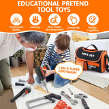 Kids Tool Set- 48PCS Toddler Tool Set Toys with Electronic Toy Drill, Tool Bag&Tool Belt&Tape Measure, Pretend Play Kids Construction Tool Kits Toy maysida