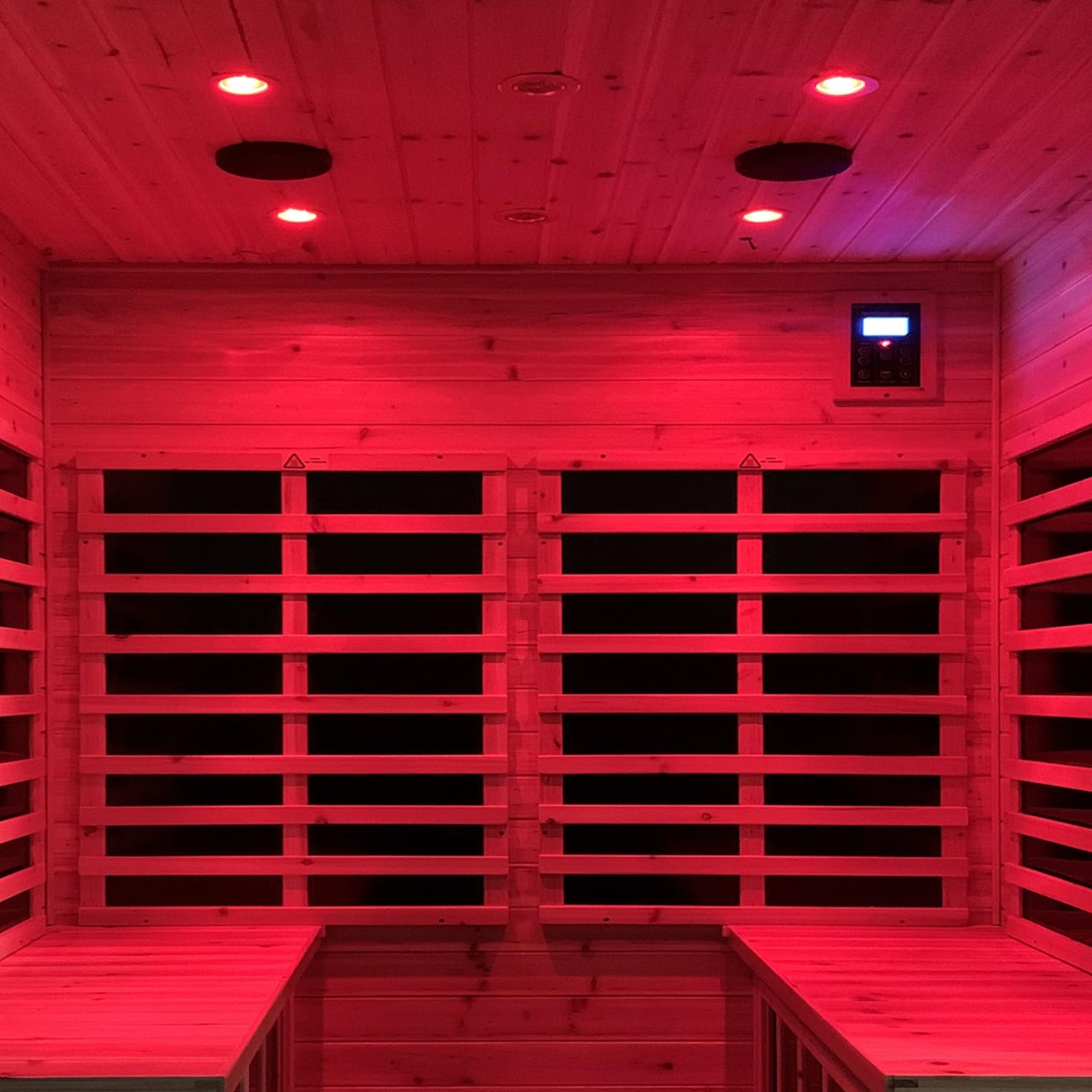 LTCCDSS Outdoor Far Infrared Sauna 4 Person | Withstand Temp -5℉-104℉, Outdoor Indoor Wooden Sauna Room for Home-12 Low EMF Boards-Canadian LTCCDSS