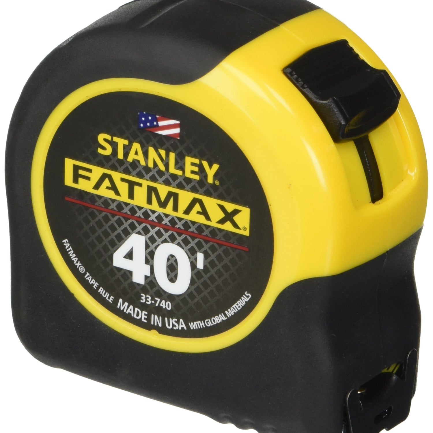 Stanley Tools FatMax 33-740 40-Foot Tape Rule with BladeArmor Coating,black; Yellow Stanley