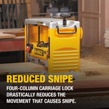 DEWALT Benchtop Planer, 15-Amp, 12-1/2-Inch, 3-Knife Cutter, 20,000 RPM, Corded (DW734) DEWALT
