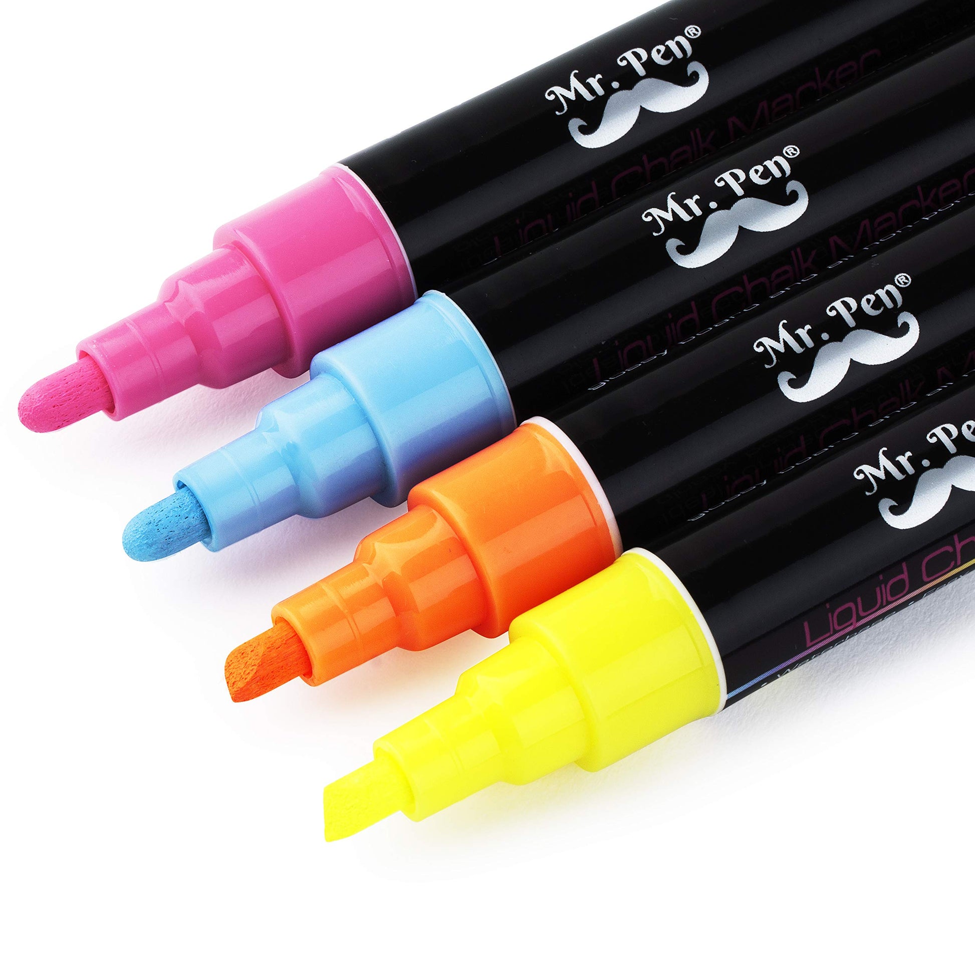 Mr. Pen- Chalk Markers, 6 Pack, Dual Tip, Vibrant Colors, 8 Labels, Chalkboard Markers, Liquid Chalk Markers, Chalk Pens, Chalk Markers for - WoodArtSupply