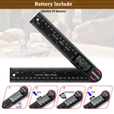 Digital Angle Finder Protractor, Angle Finder Ruler with 7inch/200mm, Angle Measuring Tool for Woodworking/Carpenter/Construction/DIY Measurement(2 TBVHOMM