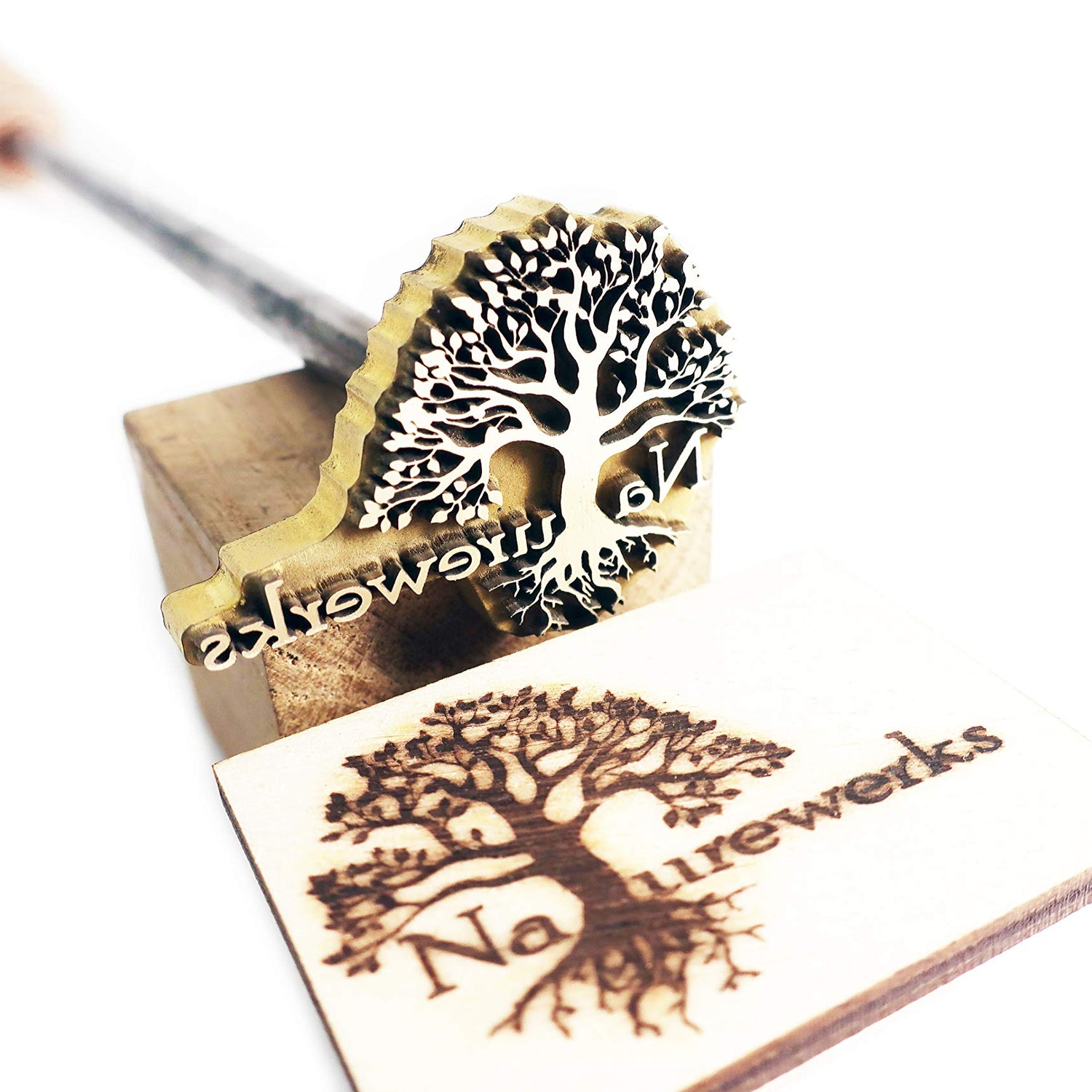 Custom Wood Branding Iron with Personalised Logo - SozDat Premium Quality Stamp SozDat