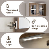 Kitchen Pantry Cabinet, Farmhouse Sideboard Buffet Cabinet with Charging Station and LED Light, Freestanding Kitchen Hutch Storage Cabinet with NEWOWNDS