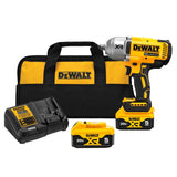 DEWALT 20V MAX XR 1/2 in. High Torque Impact Wrench with Hog Ring Anvil Kit (DCF900P2) DEWALT