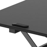 SHW 36-Inch Height Adjustable Standing Desk Sit to Stand Riser Converter Workstation, Black SHW