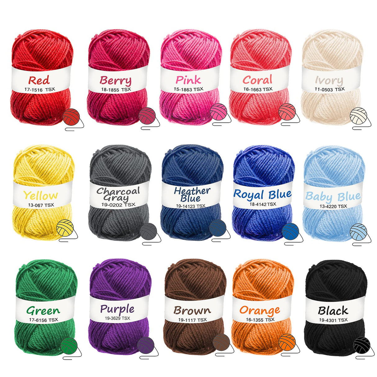 Hearth & Harbor Crochet Kit for Beginners Adults, Kids and Professionals, Learn to Crochet– 73 Piece Crochet Set with Crochet Yarn and Crochet Hook Hearth & Harbor