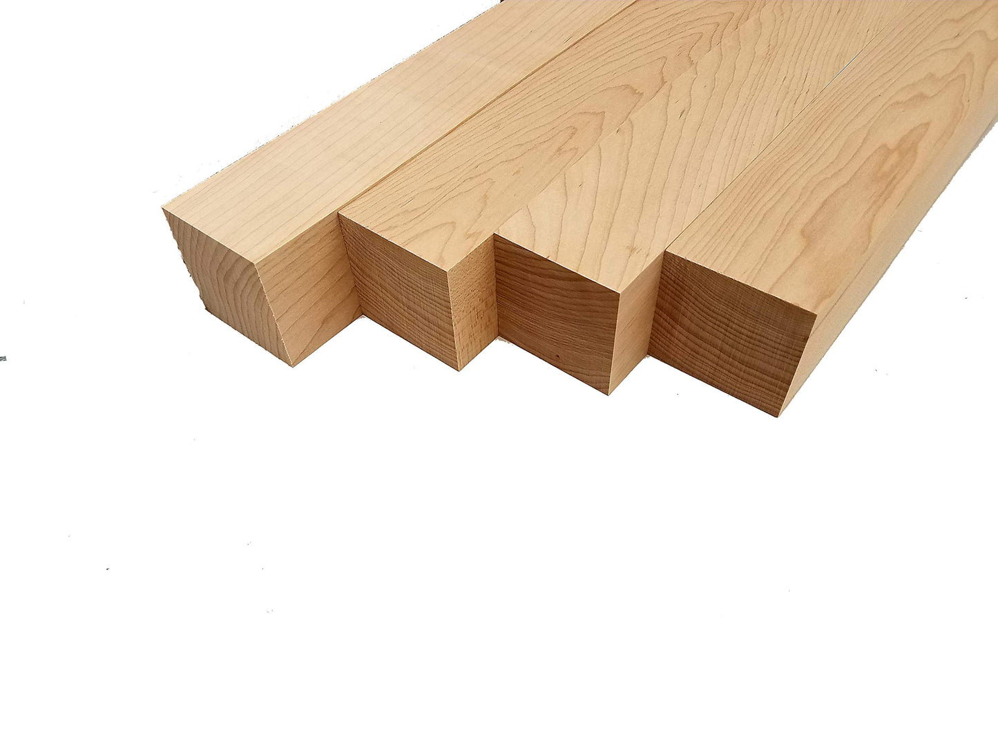 Hard Maple Lumber Turning Blank Squares - 2.5" x 2.5" x 30" (4 Pcs)