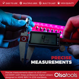 Olsa Tools Digital Caliper Measuring Tool - Inches, Fractional Inches, & Millimeters - 0-6 Inches - Stainless Steel Digital Calipers Measuring Tool - Olsa Tools