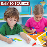 1InTheOffice White Glue Bottles, Washable School Glue White, No-Run 4 oz. 4/Pack 1InTheOffice