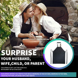 Aulett Home Waterproof Rubber Vinyl Apron - Heavy Duty Rubber Apron Model - Stay Dry - Dishwasher Apron - Industrial Chemical Resistant Plastic - Aulett Home