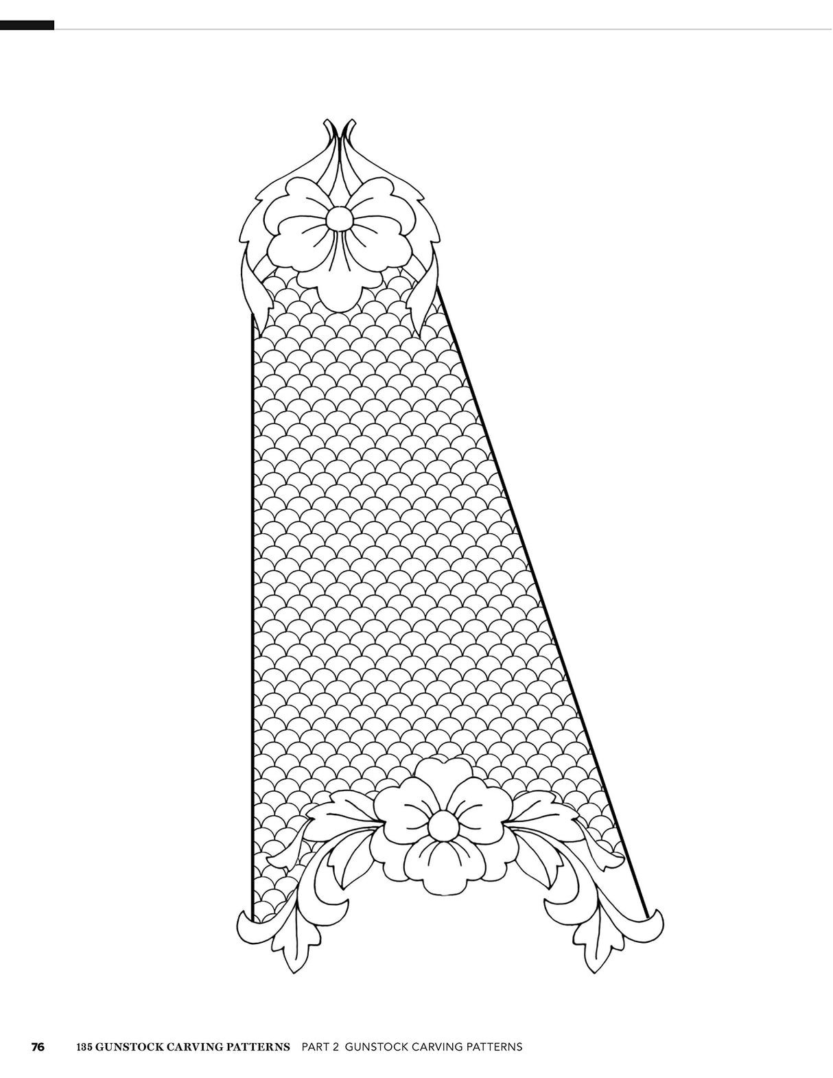 135 Gunstock Carving Patterns (Fox Chapel Publishing) A Treasury of Classic Designs to Beautify Any Firearm, including Deer, Elk, Bears, Oak Leaves, Design Originals