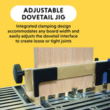 General Tools Woodworking Dovetail Jig - 12" Template Kit for Furniture & Wood Cabinet Making,Gold General Tools