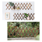Pack of 2 Wooden Lattice Wall Planter- Extra Thick Expandable Plant Climb Hanging Frame Trellis Plant Support Fence Indoor Air Plant Vertical Rack ANPHSIN