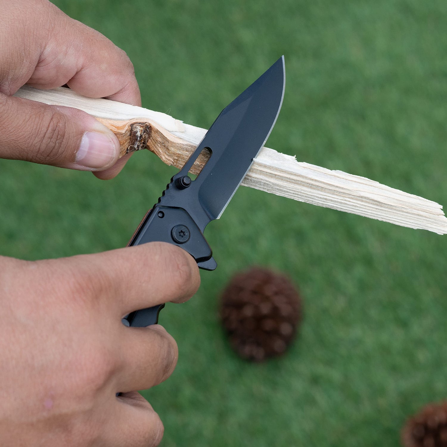 Gifts for Men, Personalized Engraved Walnut Wood Pocket Knife - 36 Icons, 13 Stylish Font - Custom Knives Customization Mill