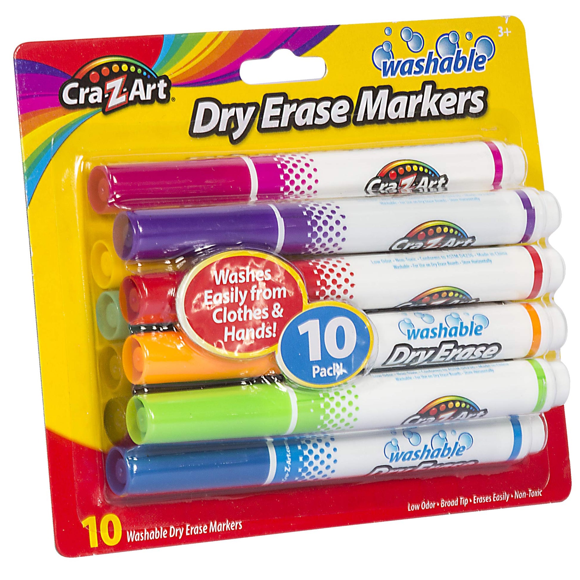 Cra-Z-Art Washable School Dry Erase Markers - 10 Count - WoodArtSupply