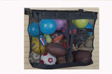 HandiWall Large Mesh Basket for Ball and Sports Storage on Garage Slatwall Panels HandiWall